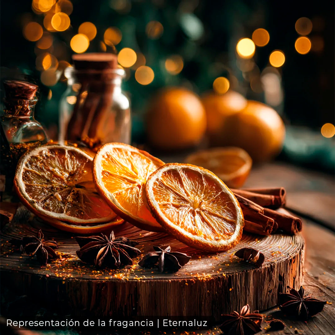 Enemies to lovers de Eternaluz con aroma a naranja, clavo, canela y notas especiadas