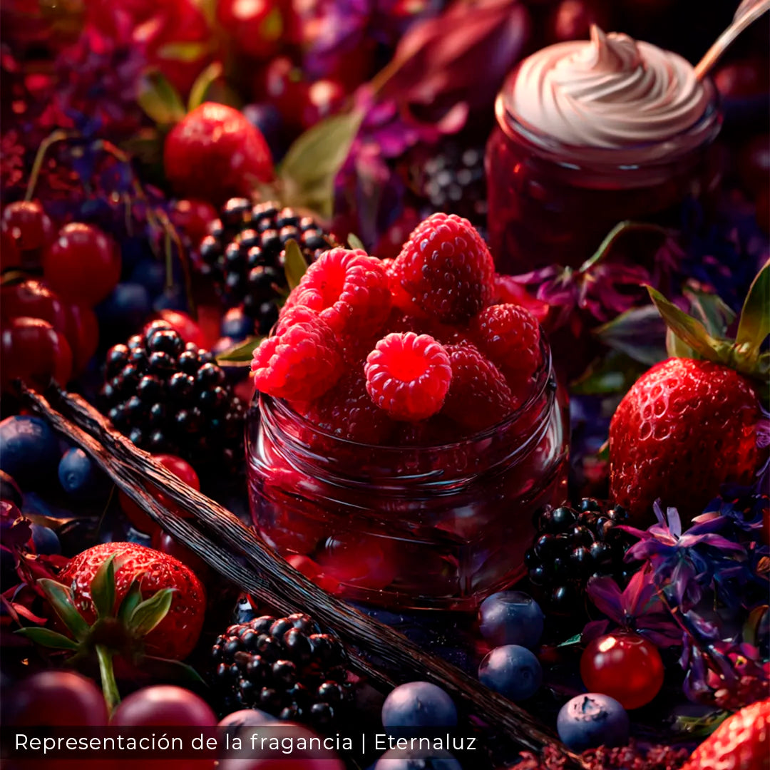 Romantasy de Eternaluz con aroma a frambuesa, sándalo y flor de cerezo