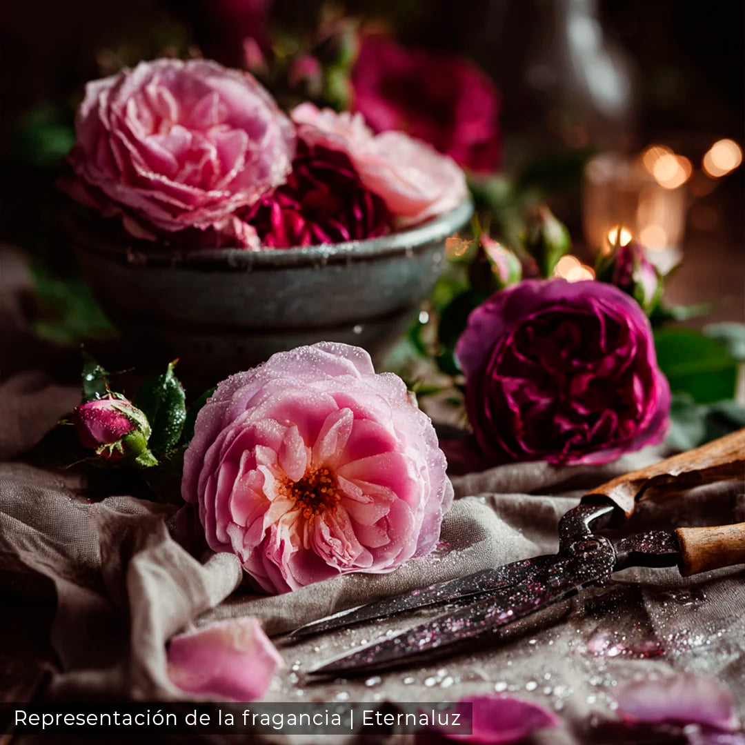 Vela aromática - Rosa de concreto