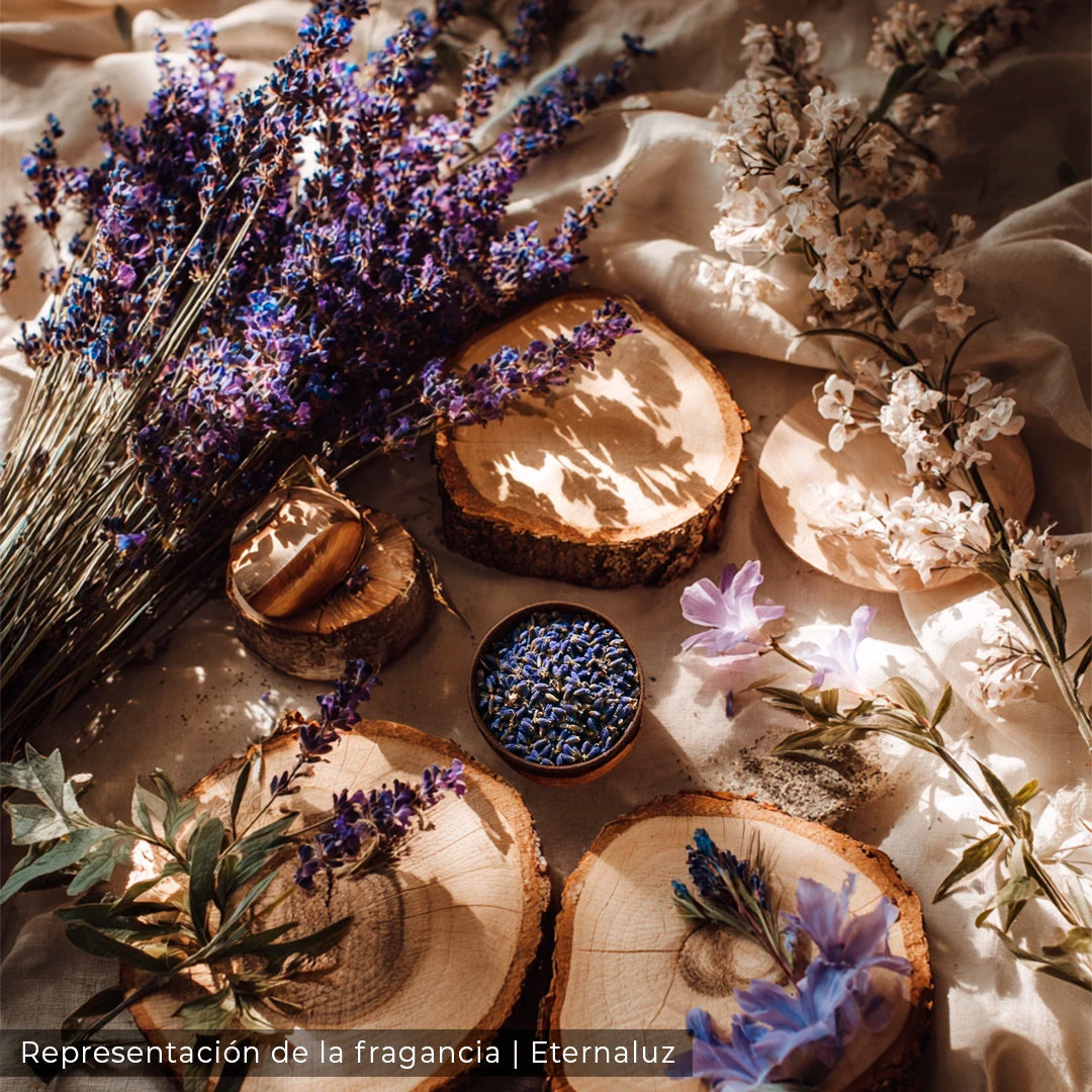 Lavanda y Tilo Eternaluz con aroma floral relajante para perfumar el hogar