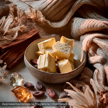 Solo un Capítulo Más con cachemira, manteca de cacao y ámbar. Ideales para noches de lectura, series y momentos de descanso.