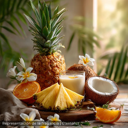 Car Spray Eternaluz Summer Air con aroma tropical fresco, colección Aura Nómada.