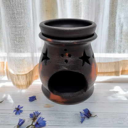 Difusor artesanal de greda fina hecho a mano, disponible en varios diseños