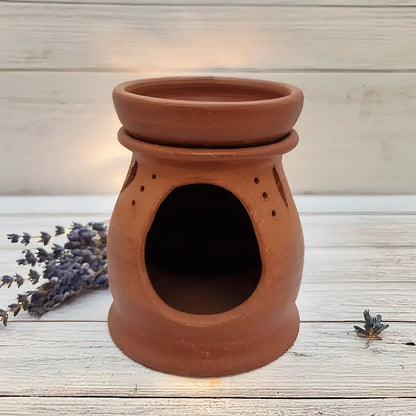 Difusor artesanal de greda fina hecho a mano, disponible en varios diseños