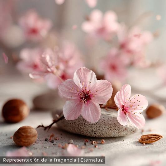 Jardines de Kioto con aroma a flor de cerezo, ciruela, sándalo y ámbar, inspirada en jardines japoneses
