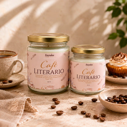 Café Literario de Eternaluz con aroma a café tostado y pastelería dulce