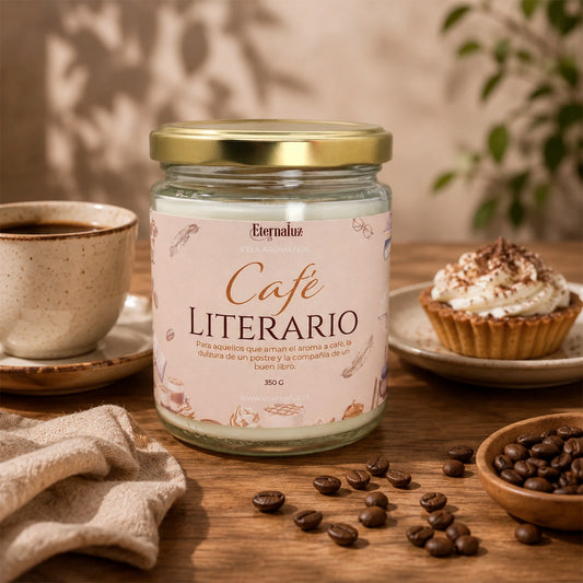 Café Literario de Eternaluz con aroma a café tostado y pastelería dulce