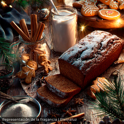 Vela aromática Navidad y Galletas con fragancia de galletas de jengibre recién horneadas