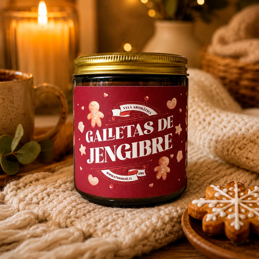 Vela aromática Galletas de Jengibre con notas de canela, vainilla y especias cálidas
