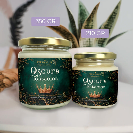 Vela literaria inspirada en El Príncipe Cruel con aroma a chocolate negro y menta fresca
