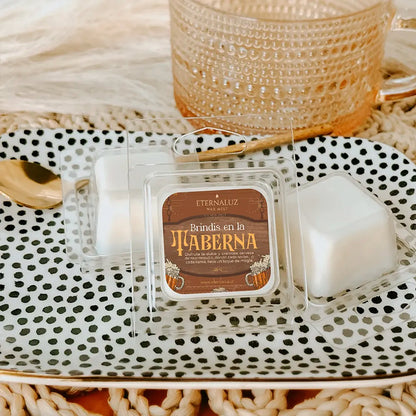 Wax melt Eternaluz inspirado en la cerveza de mantequilla con notas cálidas de vainilla y caramelo