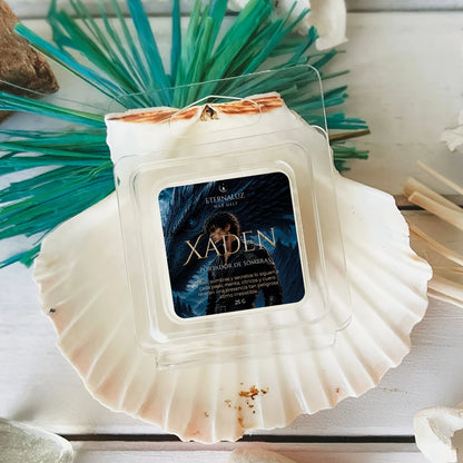 Wax melts Xaden con menta, cítricos y cuero, inspirados en Xaden Riorson de la saga Empíreo