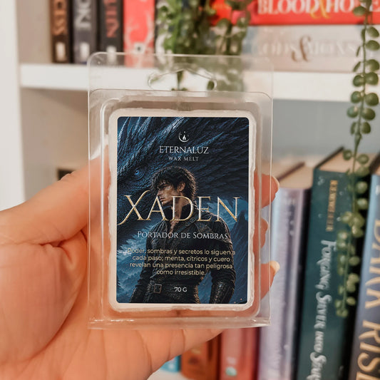 Wax melts Xaden con menta, cítricos y cuero, inspirados en Xaden Riorson de la saga Empíreo